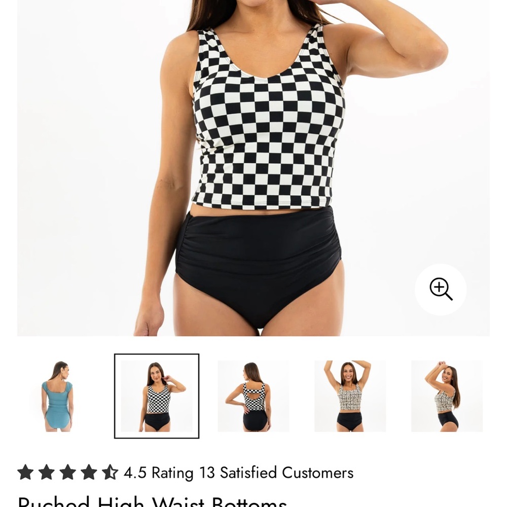 NWT Janela Bay ruched high waisted bottoms!